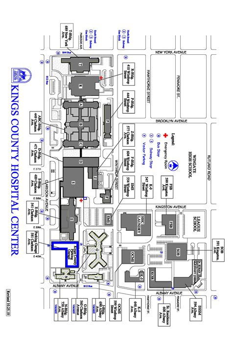 Kings County Hospital Garage Map | Kings County Parking Garage