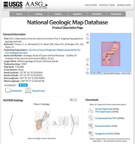 The National Geologic Map Database | WAML Information Bulletin