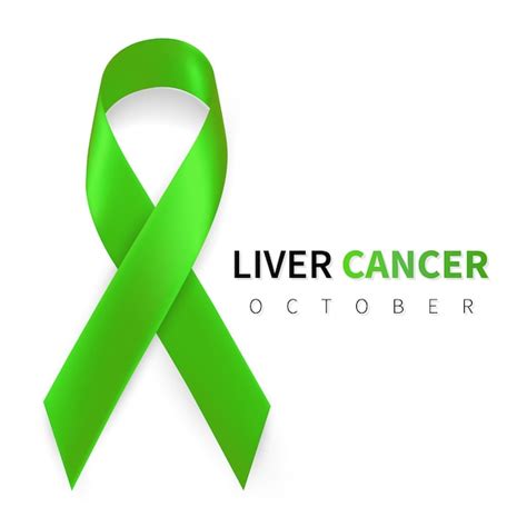 Premium Vector | Liver cancer awareness month. realistic emerald green ...