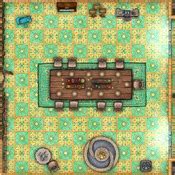 Noble dining room - furettodungeon. Noble dining room, ideal map for D&D