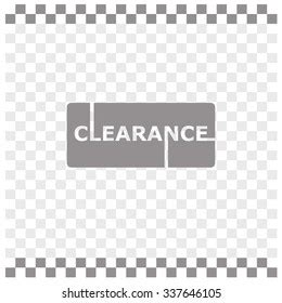 Clearance Sign Vector Lettering Stock Vector (Royalty Free) 337646105 ...