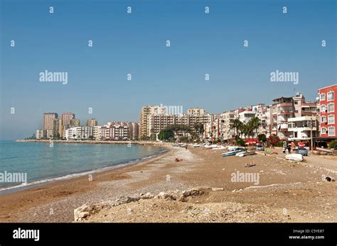 Strand Meer Mersin Türkei moderne Architektur Neustadt Stadt Türkisch ...