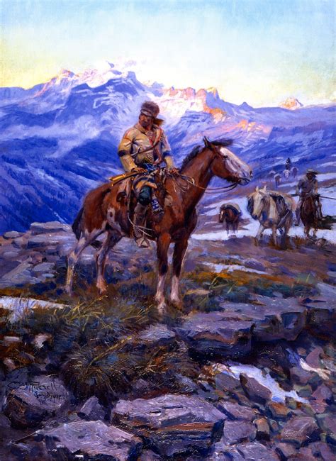 Free Trappers, 1911 - Charles M. Russell - WikiArt.org