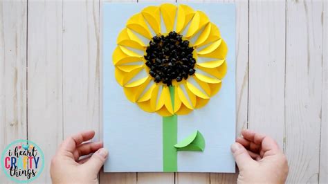 Sunflower Paper Plate Craft & Paper Plate Sunflower Craft For ...