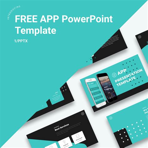 Free App Presentation PowerPoint template PowerPoint Template in 2021 | Powerpoint templates ...