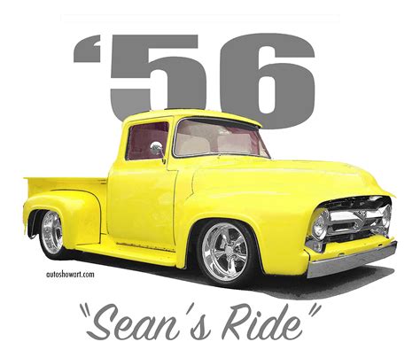 Hoodie Personalized '56 Ford F100 Pickup - Etsy