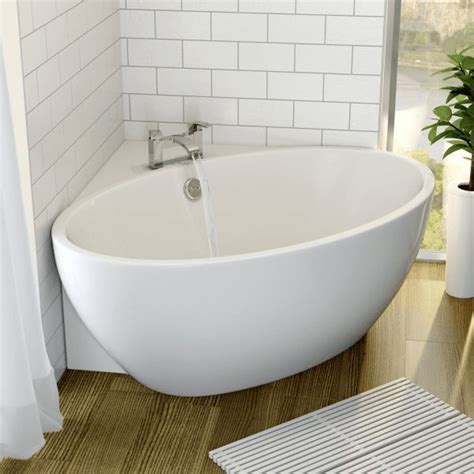 Decorating your bathroom with corner baths corner baths affine fontaine corner freestanding bath ...