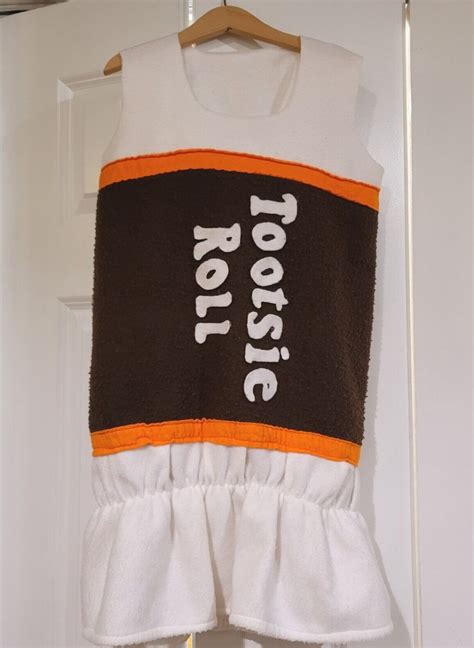 Handmade Child Tootsie Roll Halloween Costume Size S M 7 8 10 Fleece Unisex