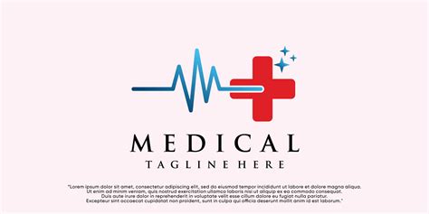 Medical logo design with creative concept 13223344 Vector Art at Vecteezy