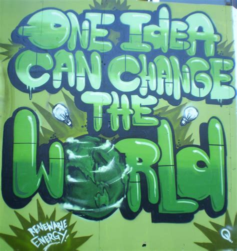 Green graffiti with a message! | Lars