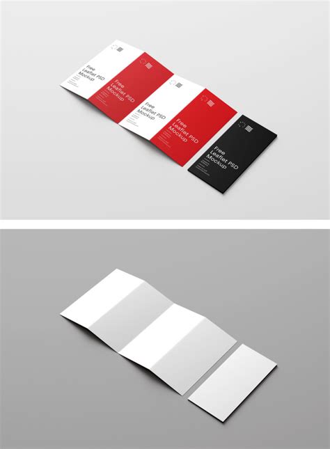 Four Fold Brochure Mockups — Mr.Mockup | Graphic Design Freebies