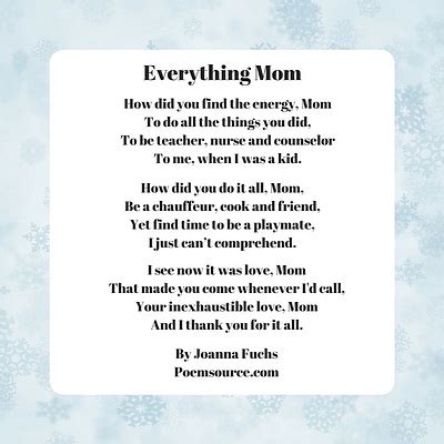 Mother Poems Full of Tender Love and Appreciation