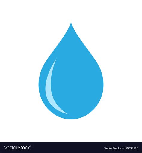 Water drop icon Royalty Free Vector Image - VectorStock