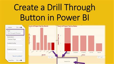 Create a Drill Through Button in Power BI Report - YouTube