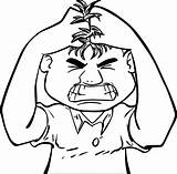 Angry Anger Management Coloring Pages Face Colo  Vrogueco sketch template