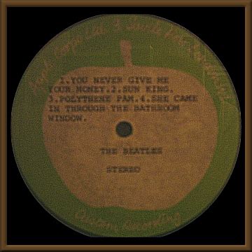 THE SOURCE - Acetates - Apple - "Abbey Road Medley Pt. 1"