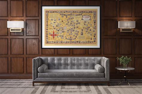 A World of Stamps Vintage Map of the World Poster – Kuriosis Fine Art GmbH