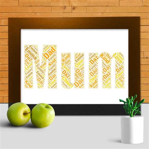 Mum word art print - Word Art Prints - Word Art App