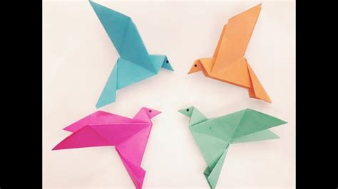 How to make a Paper bird? (Easy origami) - YouTube | Origami easy, Origami bird, Origami ...