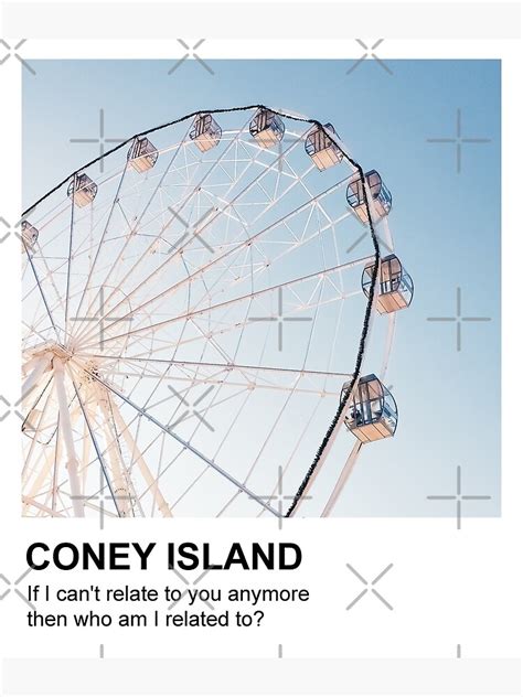 "Taylor Swift Coney Island Lyrics Photo Card" Poster for Sale by lentils | Redbubble