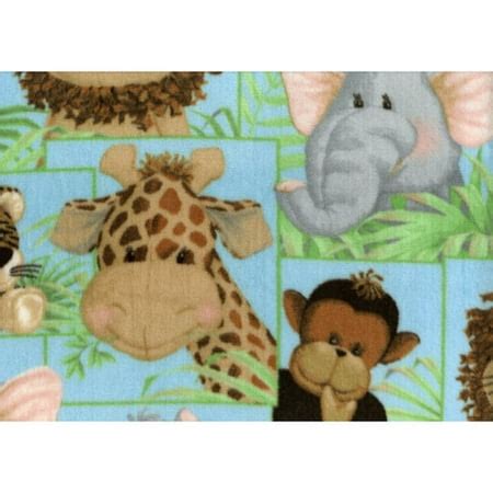 Fleece Prints Fleece Jungle Babies Fabric - Walmart.com