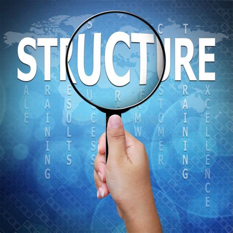 Structure, Word in Magnifying Glass Stock Image - Image of concept, media: 26282035