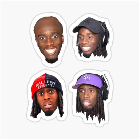 "Kai Cenat Rizz pack" Sticker for Sale by POPCulturejb | Redbubble