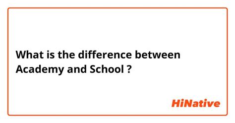 🆚What is the difference between "Academy" and "School" ? "Academy" vs ...