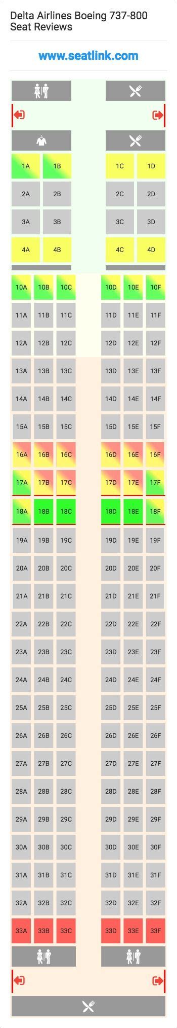 Delta Airlines Boeing 737-800 (738) Seat Map | Alaska airlines, Airlines, Boeing