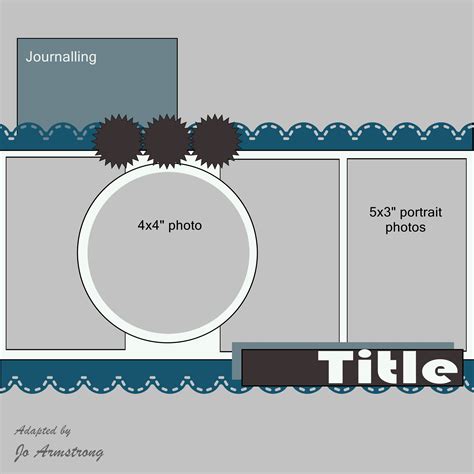 12x12" scrapbooking layout | Scrapbook layout sketches, 12x12 scrapbook layouts, Scrapbook ...