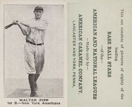 1921 American Caramel--Series of 80 Wally Pipp #86 Baseball Card Value Price Guide