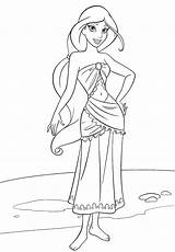 Walt Disney Coloring Pages  Princess Jasmine Characters sketch template
