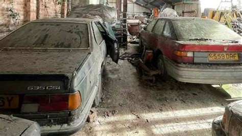 I found a vintage car graveyard behind an abandoned house - it filled ...