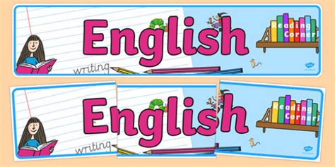 👉 Kindergarten English Display Banner (Teacher-Made)