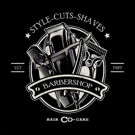 Modèle De Logo Barbershop | Vecteur Premium | Barber logo, Barber shop, Barbershop design