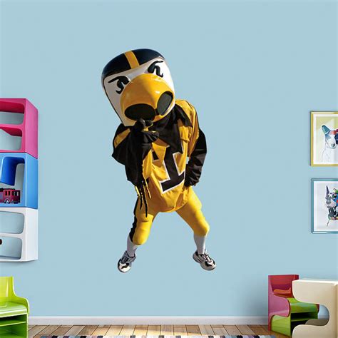 Iowa Mascot - Herky the Hawk Wall Decal | Shop Fathead® for Iowa ...