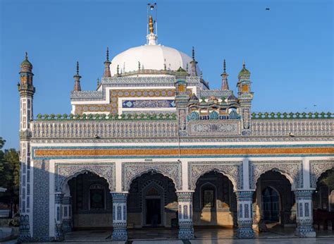 Shrine of Shah Abdul Latif Bhitai Sufi Poet Bhit Shah in Sindh Pakistan Stock Photo - Image of ...