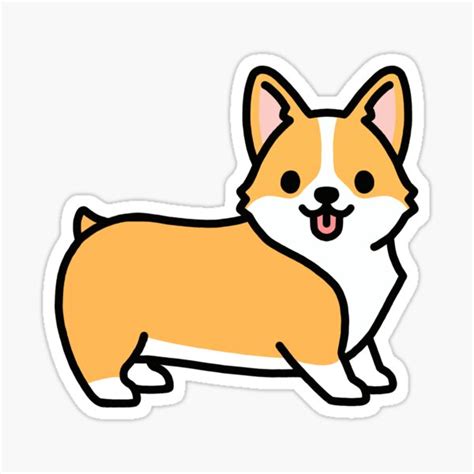 "Corgi" Sticker for Sale by littlemandyart | Redbubble