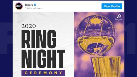 Los Angeles Lakers hold championship ring ceremony in season opener vs ...