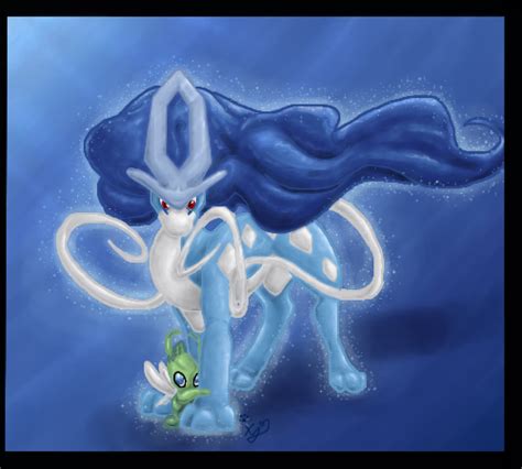 Shiny Suicune by AnnaWolfe on DeviantArt