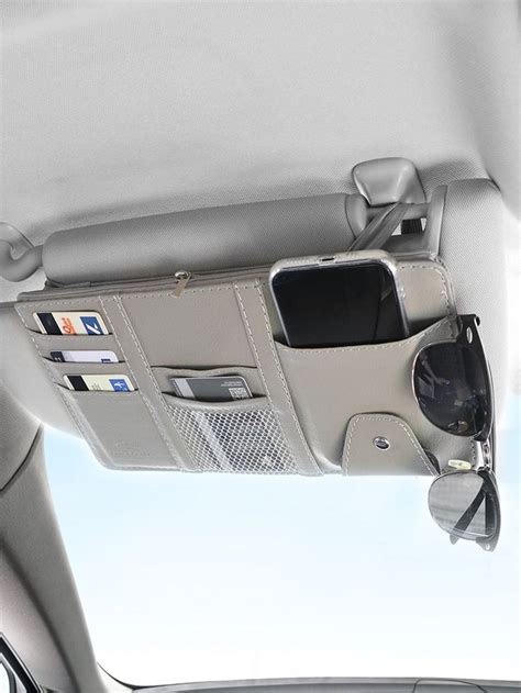 Car Sun Visor Organizer in 2024 | Cool car accessories, Car storage ...