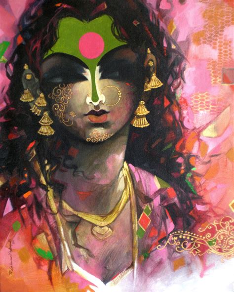 Buy Painting Beauty Artwork No 2668 by Indian Artist Rajeshwar Nyalapalli