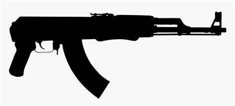AK 47 Black Background