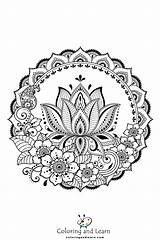 Mandala Coloring Pages FREE 2024  And Learn sketch template
