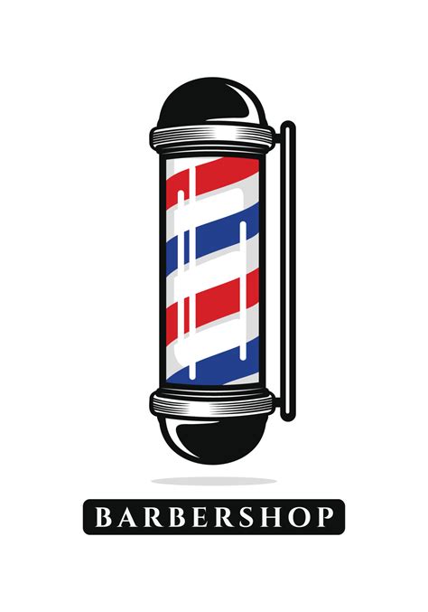 Barber pole, barbershop logo design vector 21995473 Vector Art at Vecteezy