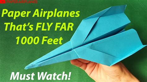 Paper airplanes that FLY FAR - How to make a Paper airplane Step 2 Step - BEST paper airplane ...