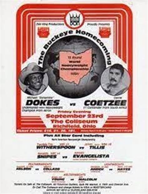 "HBO Boxing" Michael Dokes vs. Gerrie Coetzee (TV Episode 1983) - IMDb