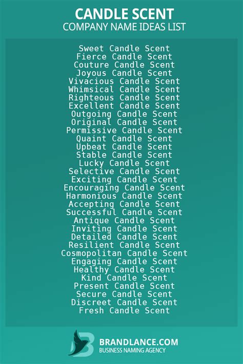 896+ Cool Candle Scent Name Ideas List Generator (2024)