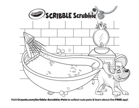 Scribble Scrubbie Pets Dog- Scooter Coloring Page | crayola.com ...