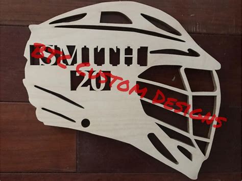 Lacrosse Decor, Lacrosse Helmet, Custom Lacrosse Gifts, Coach Gift, End ...